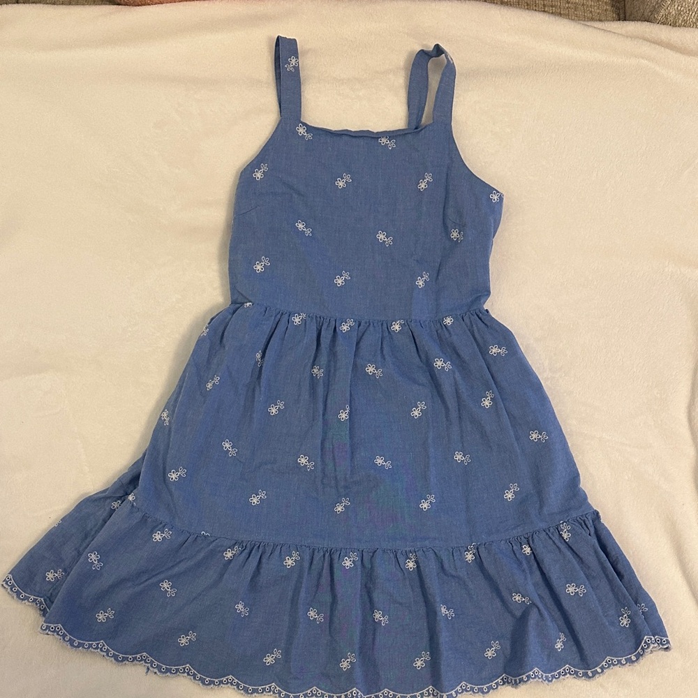 Blue Floral Kids Dress